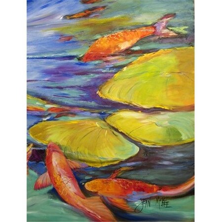 Carolines Treasures Carolines Treasures JMK1169GF Koi Flag Garden Size JMK1169GF